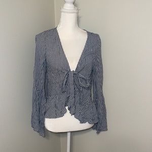 Checkered tie top